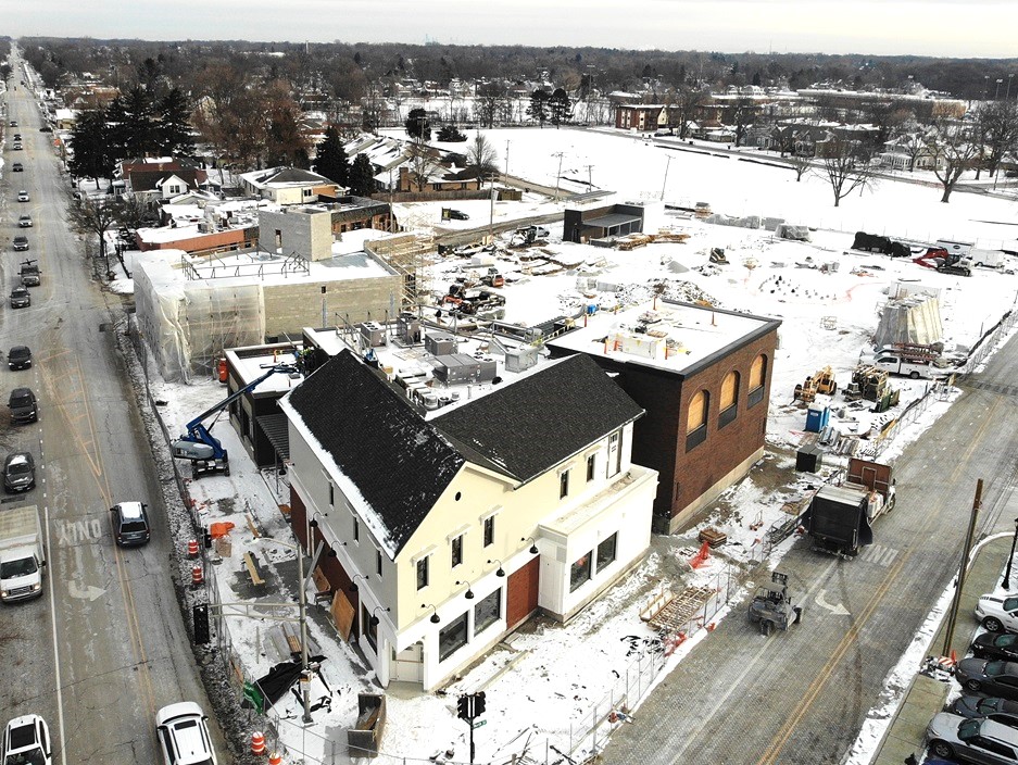 Harmony Square construction on February 14, 2025